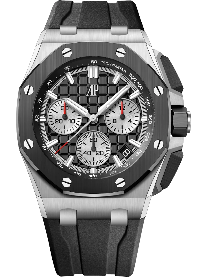 Octagon Chronograph Black Ceramic (Black Dial / Black strap) - Luxury Watch