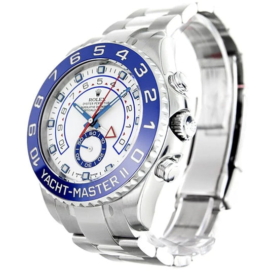 Level II Stainless Steel (White Dial, Blue Bezel) - Luxury Watch