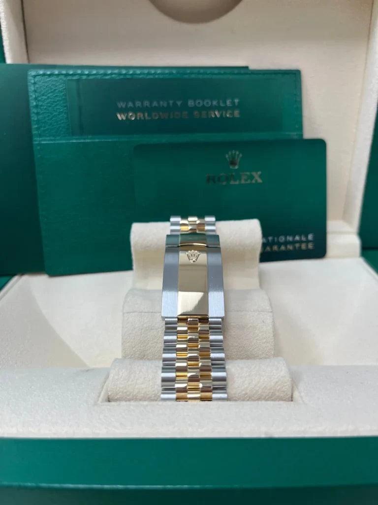 Stainless Steel & Yellow Gold Multi-Link (Black Dial) - Luxury Watch