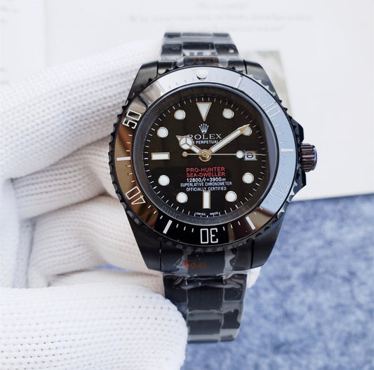 42mm Diver blacked Diver Watch Black Dial- Luxury Watch