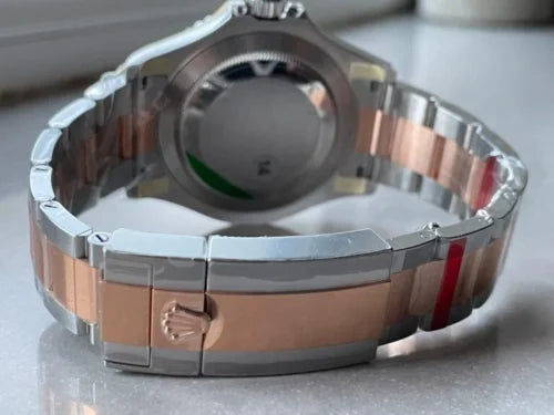 Rosegold Two Tone Dial Three-Link Bracelet - Luxury Watch