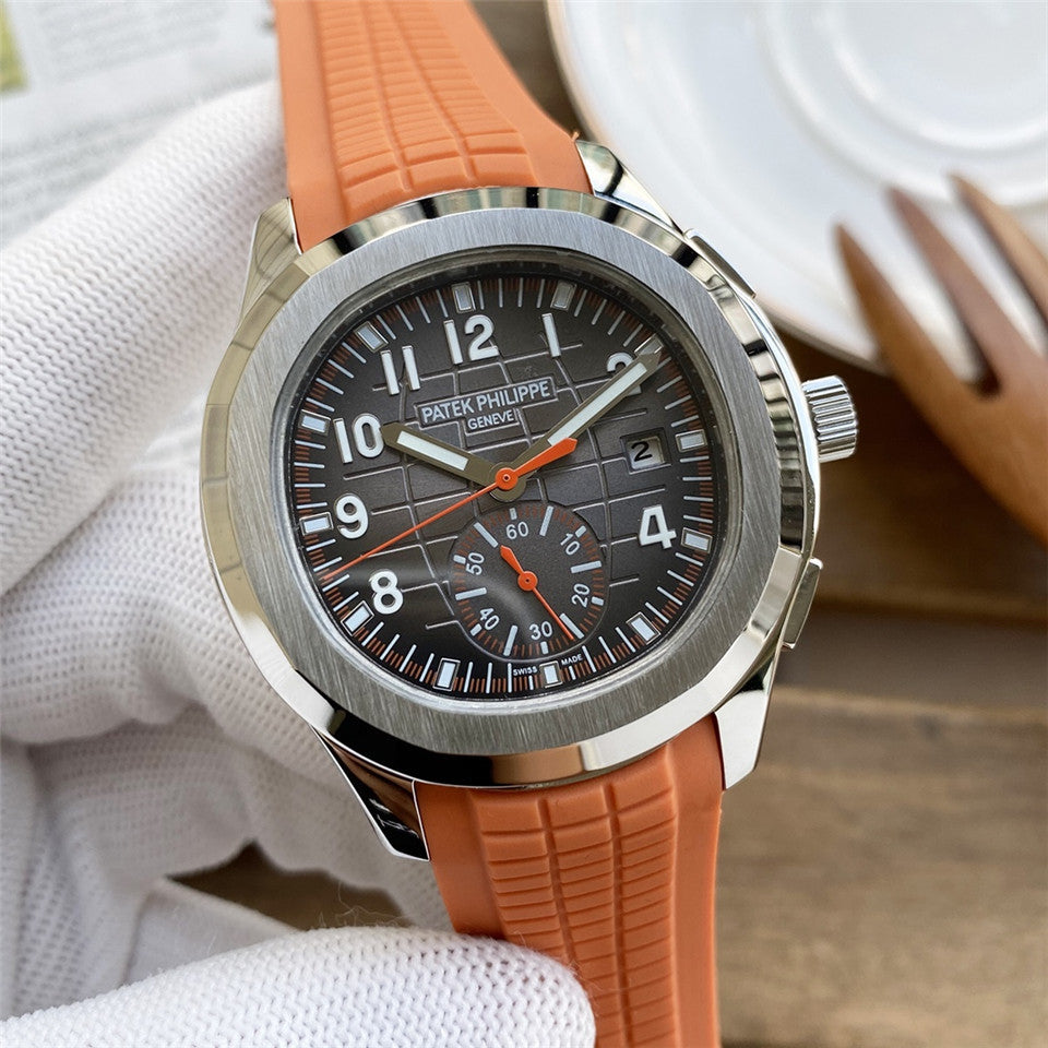 Stainless Steel 41mm Orange Rubber (black Dial) - Luxury Watch