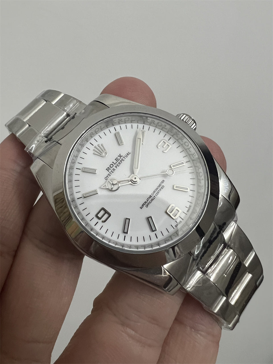 41mm Stainless Steel Multi-Link Bracelet White Dial- Luxury Watch