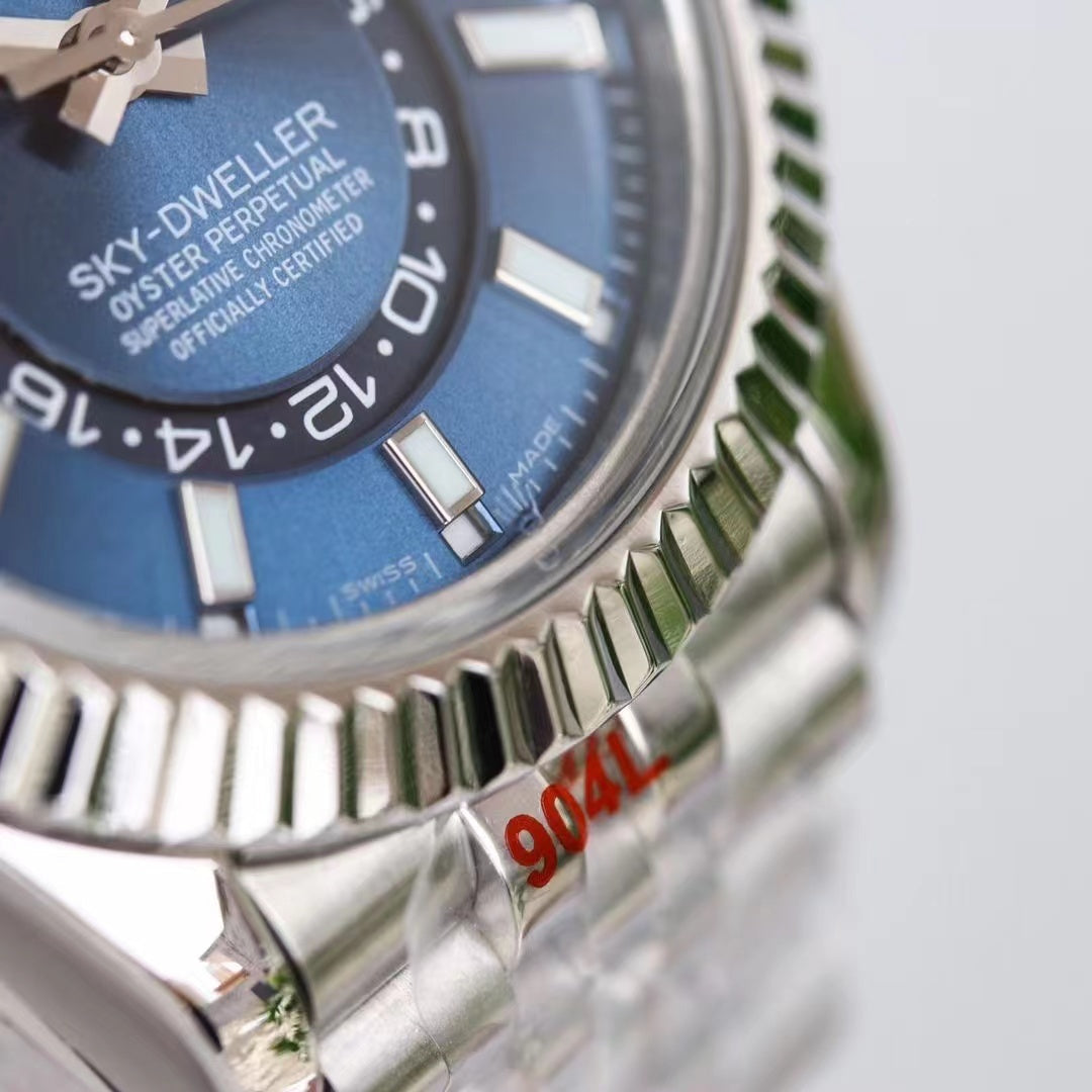 Stainless Steel Multi-Link (Blue Dial) - Luxury Watch