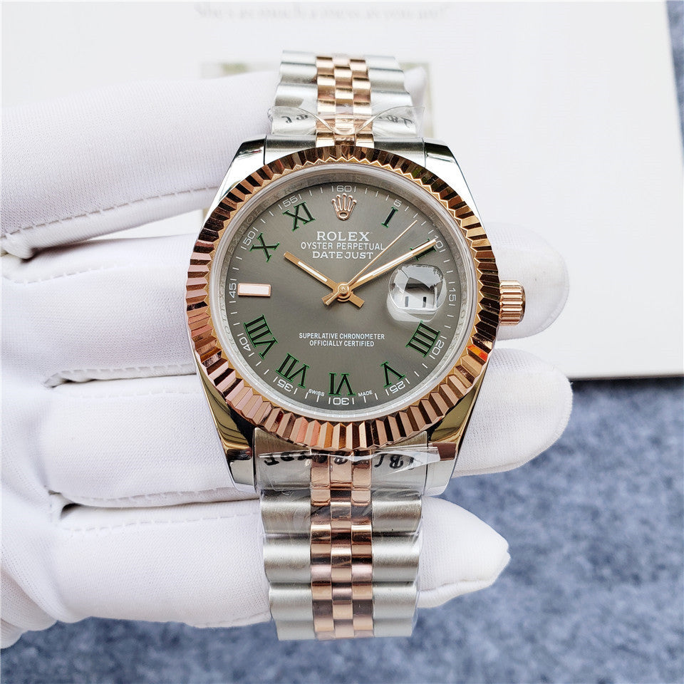 41mm Everose Gold and Steel (Roman Numeral Dial) - Luxury Watch