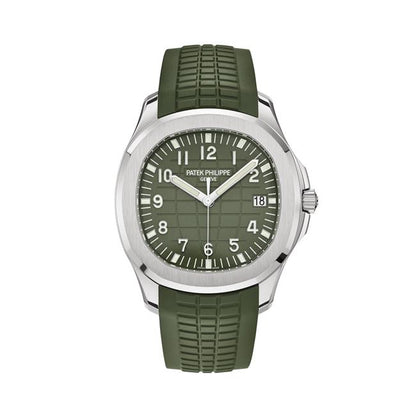 Stainless Steel 41mm Green Rubber (black Dial) - Luxury Watch