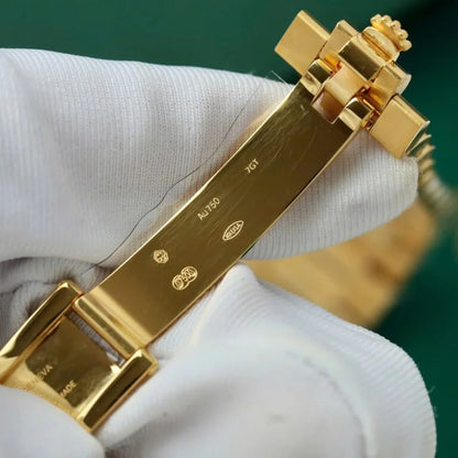 Day Week 40 Yellow Gold Green gradient fade Dial - Luxury Watch