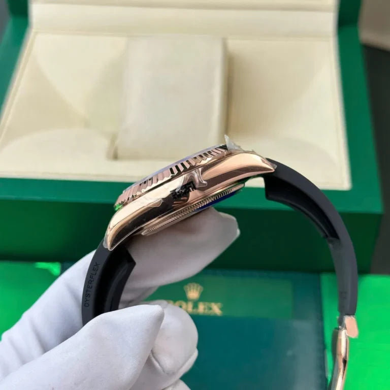 Rose Gold Rubber (Chocolate Dial) - Luxury Watch