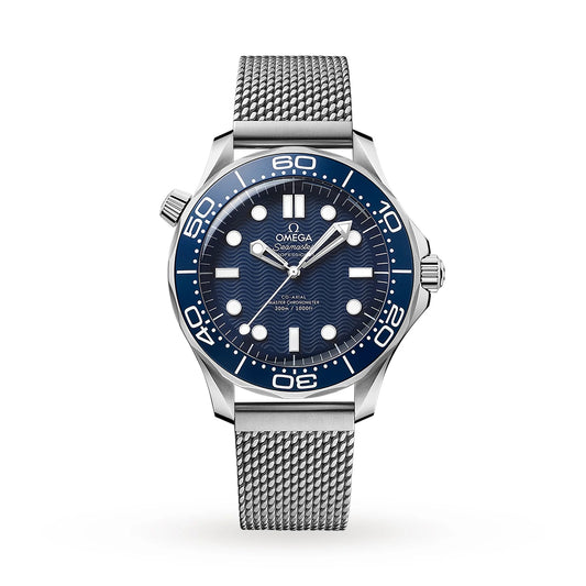 Diver Watch Blue Dial metal strap - Luxury Watch