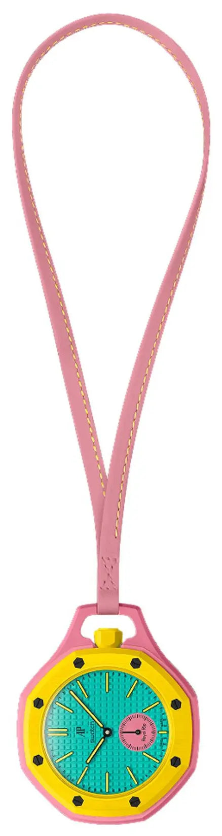 Rosso Otto (Sage Pink green and Yellow)Pocket Watch - Luxury Watch