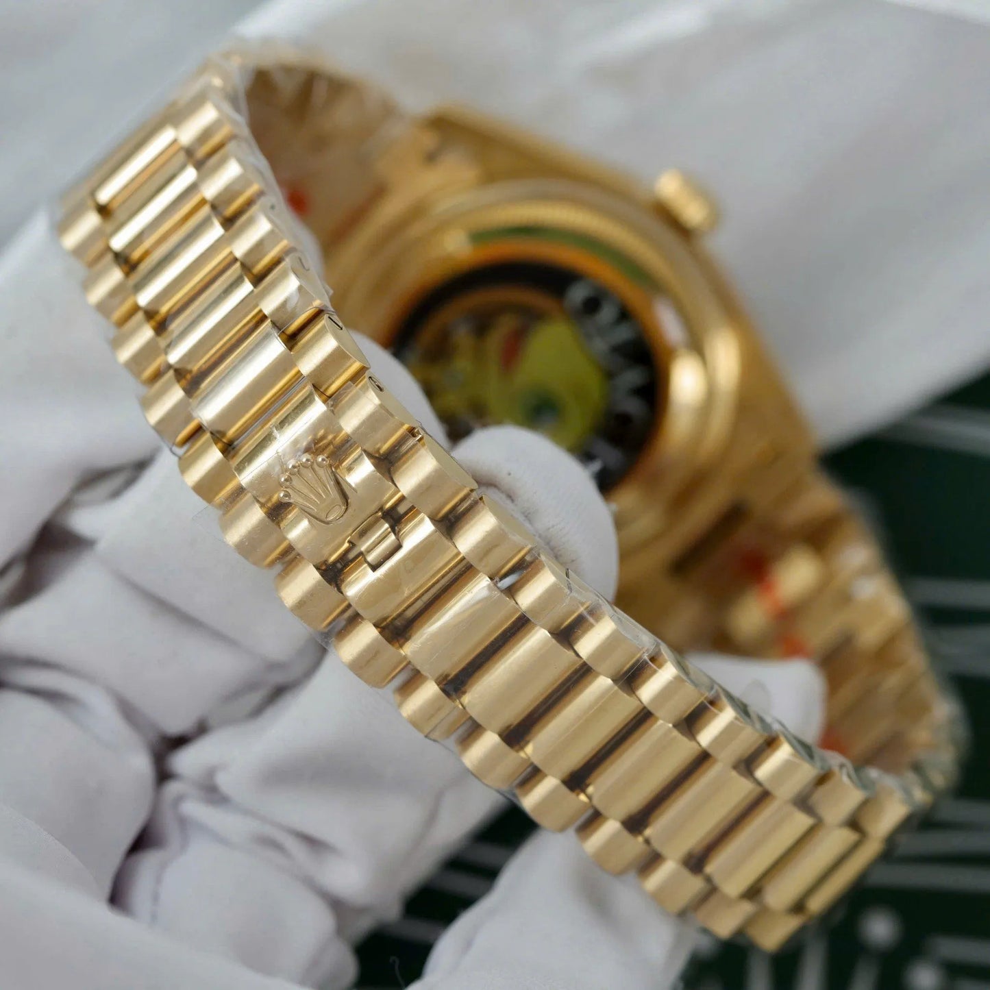 Yellow Gold Day Week Champagne Diamond Dial - Luxury Watch