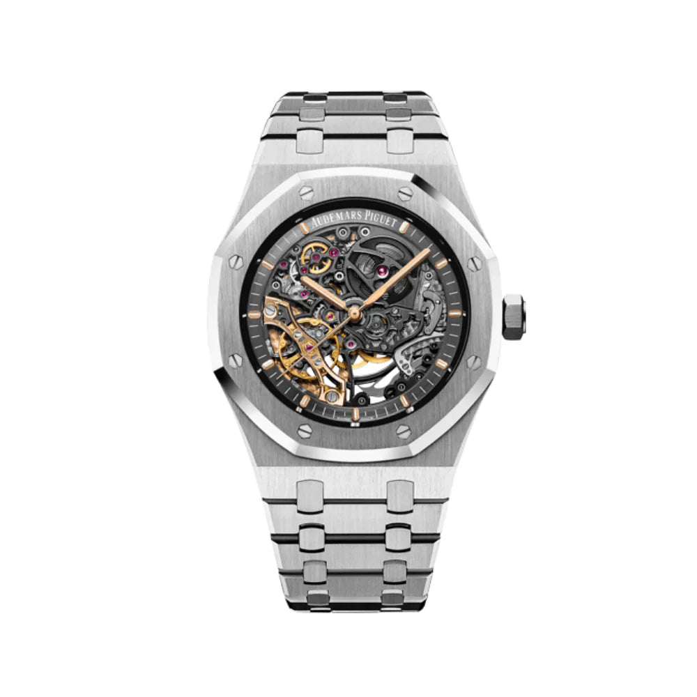 41mm Stainless Steel (Black openworked dial) - Luxury Watch