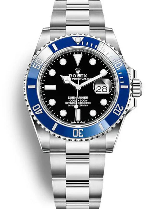 Sports Watch Steel 41mm Date (Blue and Black) - Luxury Watch