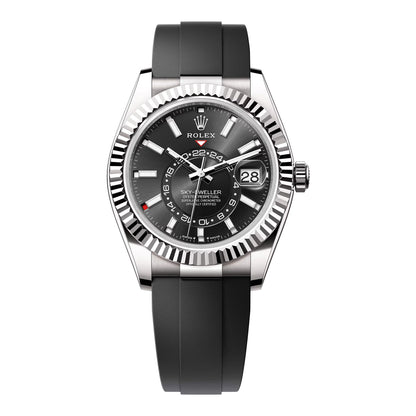 Stainless Steel Rubber (Black Dial) - Luxury Watch