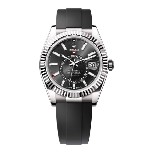 Stainless Steel Rubber (Black Dial) - Luxury Watch