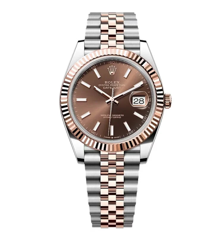 41mm Everose Gold and Steel (Chocolate Dial) - Luxury Watch