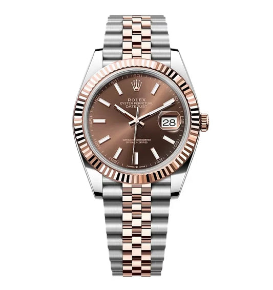 41mm Everose Gold and Steel (Chocolate Dial) - Luxury Watch