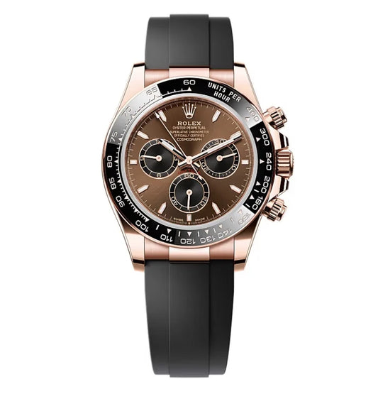 Everose Rubber Strap (Chocolate Dial) - Luxury Watch