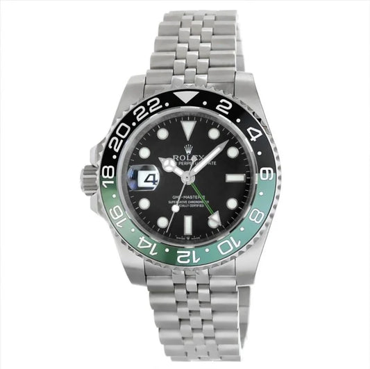 Pilot Watch II Black Dial Multi-Link (Green and Black) - Luxury Watch
