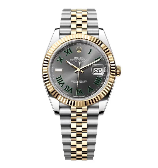 41mm Yellow Gold and Steel Stainless Steel (Roman Numeral Dial) - Luxury Watch