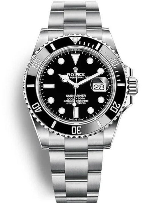 Sports watch Stainless Steel 41mm Date (Black Dial) - Luxury Watch