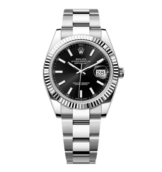 41mm Stainless Steel Black Dial - Luxury Watch