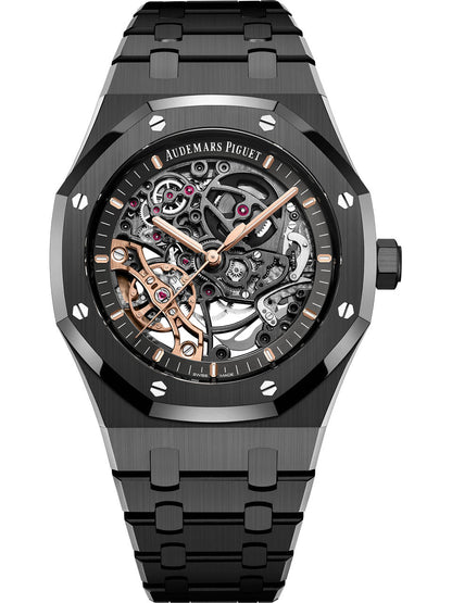 Black Ceramic 41mm (Black openworked dial) - Luxury Watch