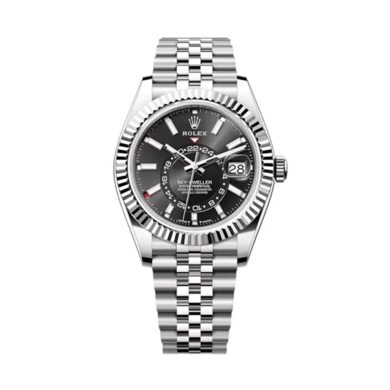 Stainless Steel Multi-Link (Black Dial) - Luxury Watch