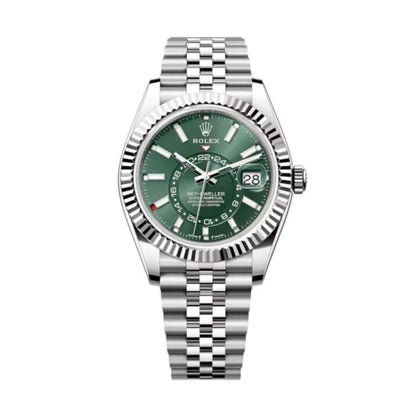Stainless Steel Multi-Link (Green Dial) - Luxury Watch