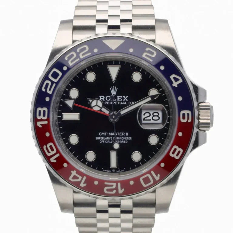 Pilot Watch II Multi-Link (Blue and Red) - Luxury Watch