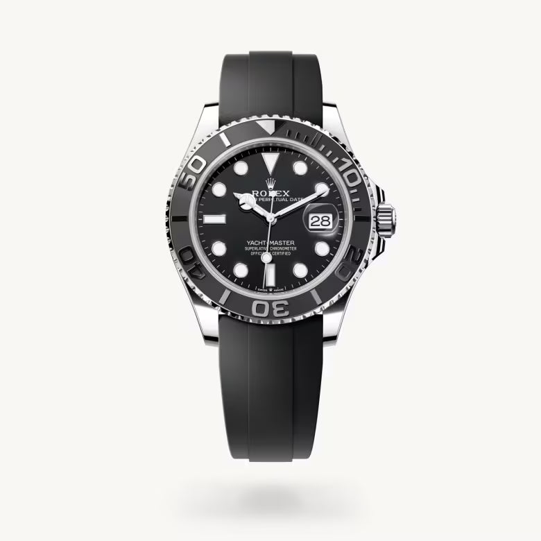 Stainless Steel Black Dial (Rubber) - Luxury Watch