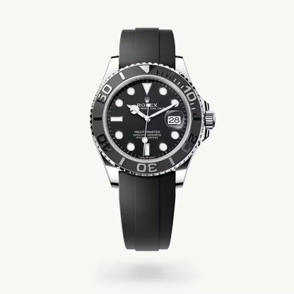 Stainless Steel Black Dial (Rubber) - Luxury Watch