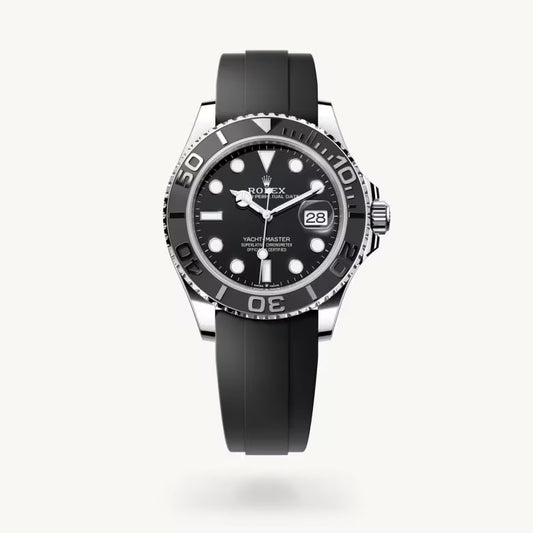 Stainless Steel Black Dial (Rubber) - Luxury Watch