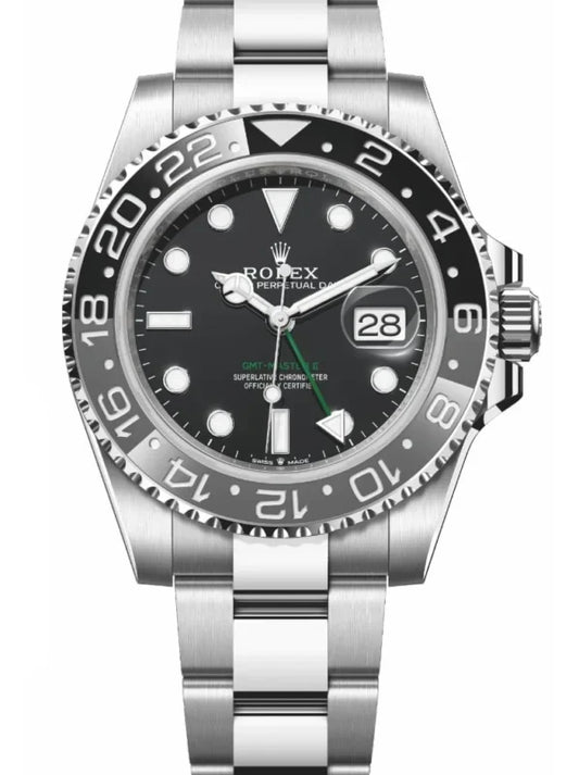 Pilot Watch II Three-Link Bracelet (Black and grey) - Luxury Watch