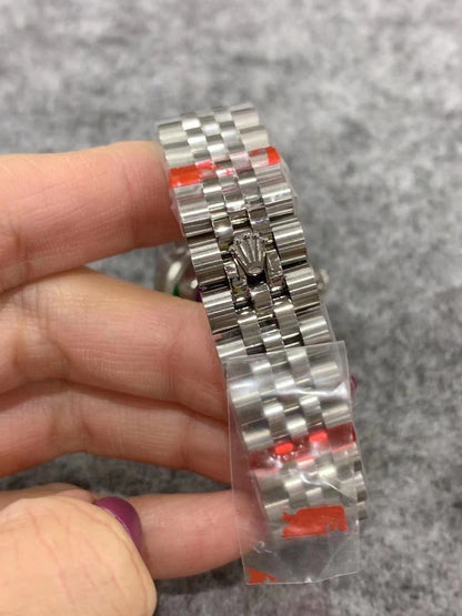Ladies 28mm Stainless Steel (White Roman Numeral Dial) – Luxury Watch