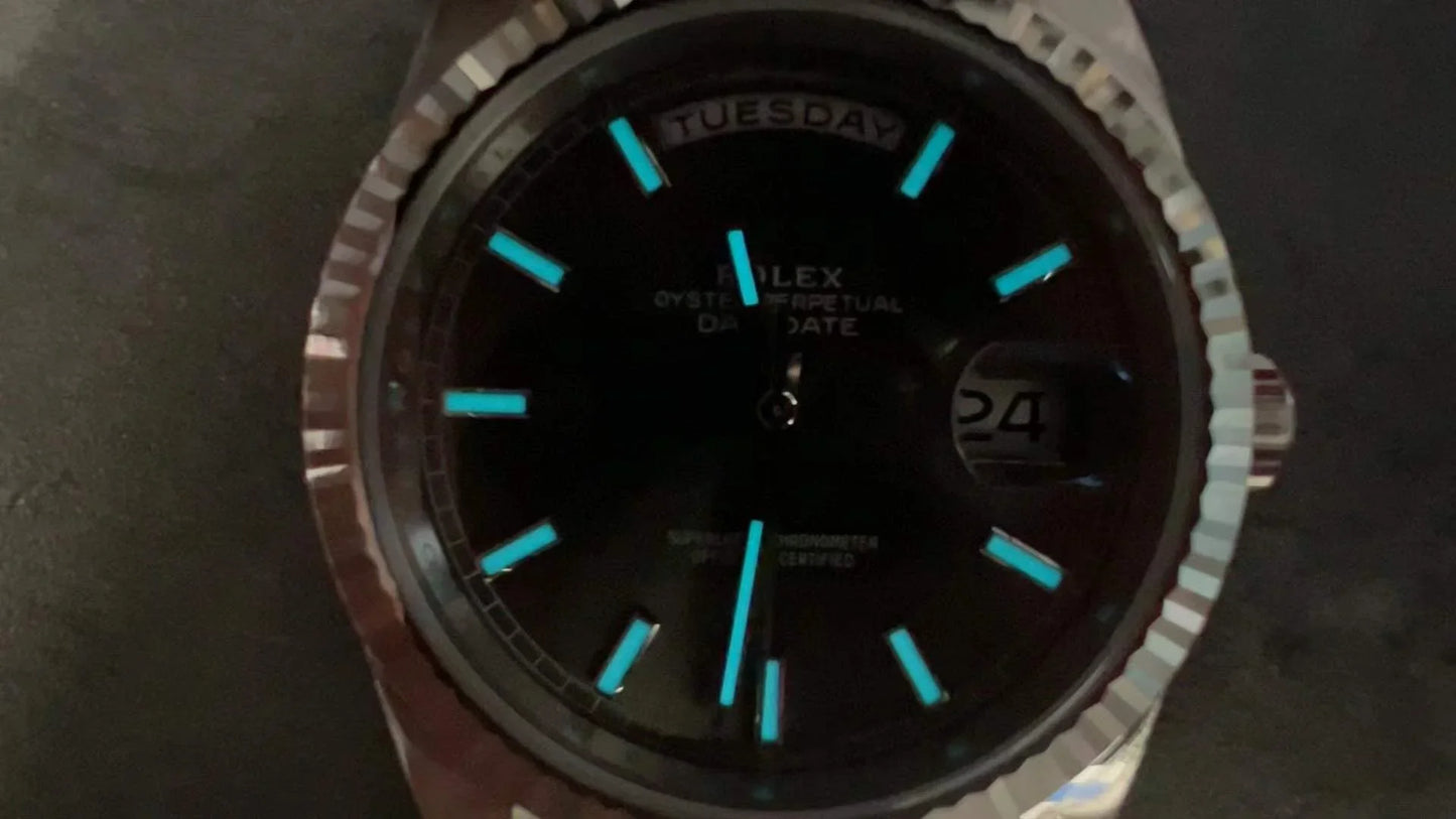 Stainless Steel Day Week 40 Gray Dial - Luxury Watch