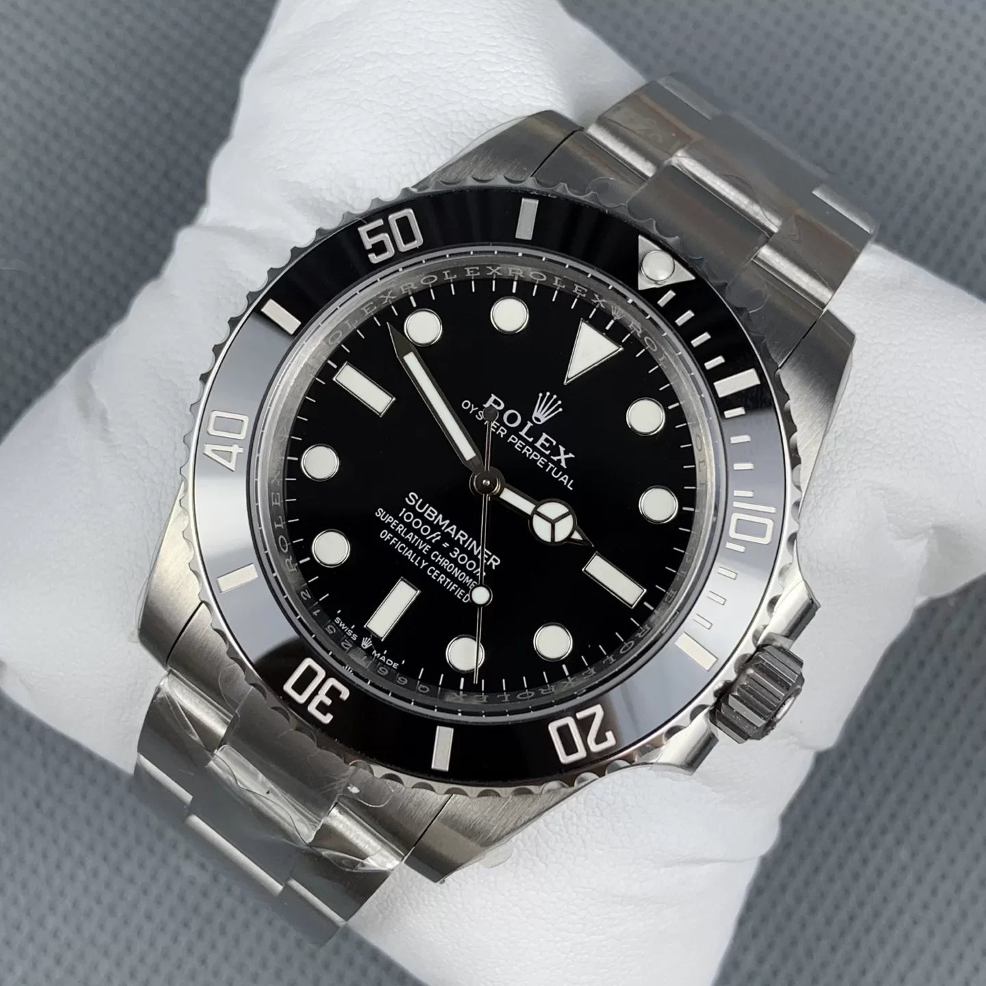 Sports Watch Black Dial no cyclops (Black Dial) - Luxury Watch