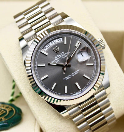 Stainless Steel Day Week 40 Gray Dial - Luxury Watch
