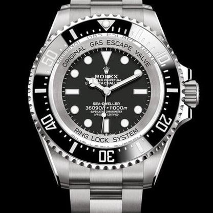44mm Deep Diver Black Dial - Luxury Watch