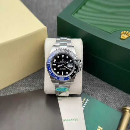 Pilot Watch Three-Link Bracelet (Blue and Black) - Luxury Watch