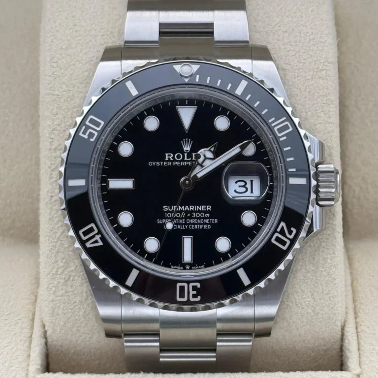 Sports watch Stainless Steel 41mm Date (Black Dial) - Luxury Watch