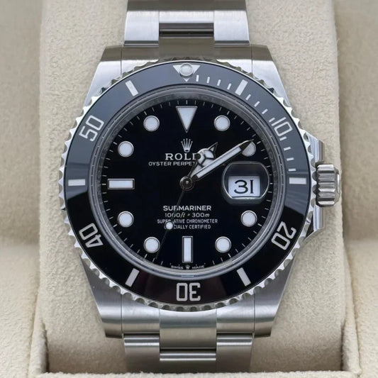 Sports watch Stainless Steel 41mm Date (Black Dial) - Luxury Watch