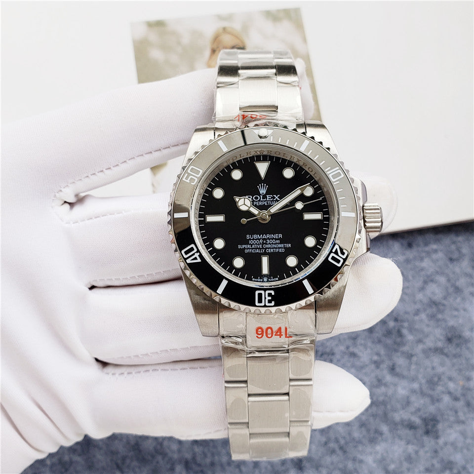 Sports Watch Black Dial no cyclops (Black Dial) - Luxury Watch