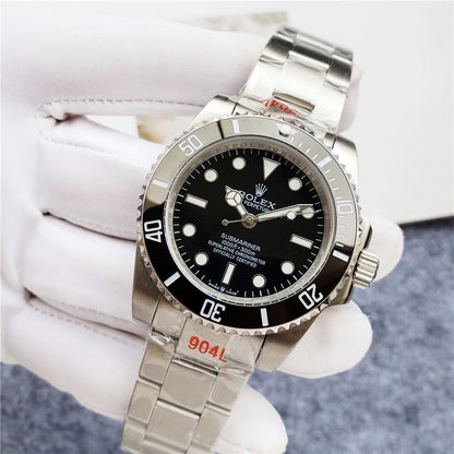 Sports Watch Black Dial no cyclops (Black Dial) - Luxury Watch