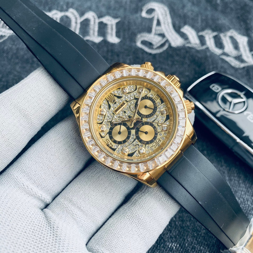 Ceramic Race Watch (Diamond Dial)- Luxury Watch