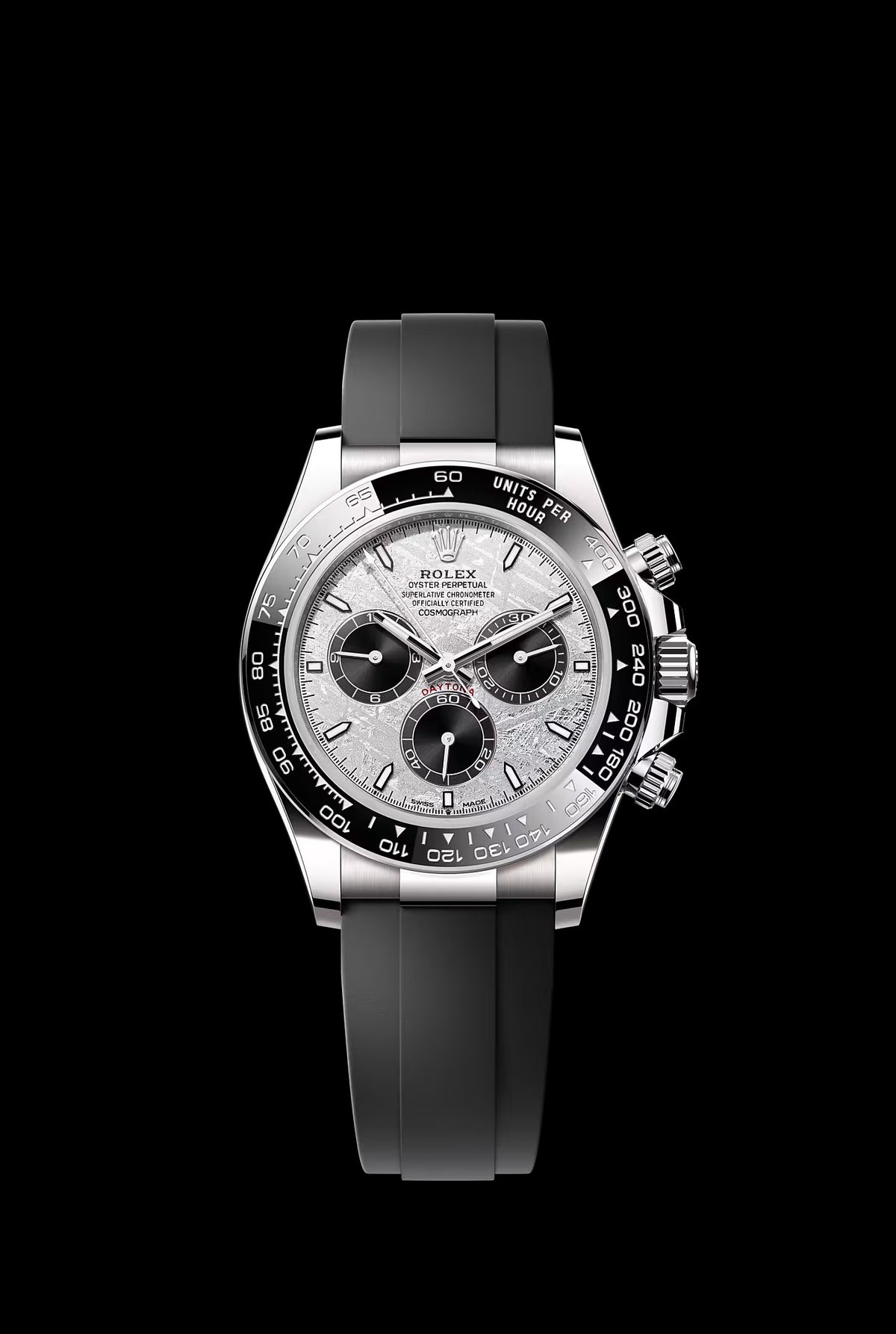 Stainless steel rubber (White Moon Dial) - Luxury Watch