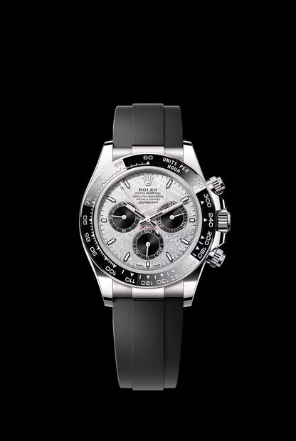 Stainless steel rubber (White Moon Dial) - Luxury Watch