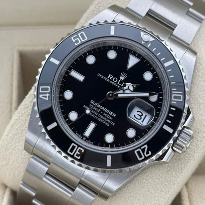 Sports watch Stainless Steel 41mm Date (Black Dial) - Luxury Watch