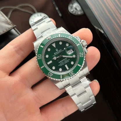 Sports Watch Stainless Steel Green Ceramic (Green Dial) - Luxury Watch
