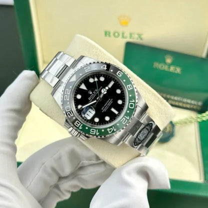 Pilot Watch II black Dial Three-Link Bracelet (Green and black) - Luxury Watch